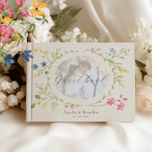 Photo Floral Ivory Wedding ゲストブック