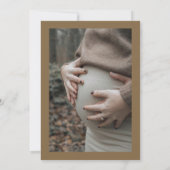 Photo Floral Teapot Time for Tea Baby Shower  招待状 (裏面)