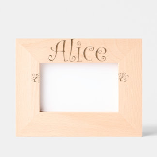 Photo frame Alice trendy first name レーザー彫刻フレーム