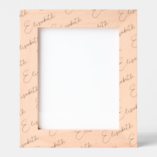 Photo Frame, Custom Name Handwritten, 8x10,  レーザー彫刻フレーム (正面)