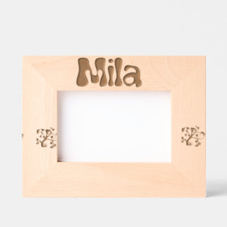 Photo Frame Mila trendy first name レーザー彫刻フレーム
