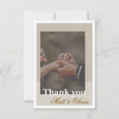 Photo Frame Wedding Thank You Card サンキューカード (正面)