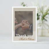 Photo Frame Wedding Thank You Card サンキューカード (スタンド正面)