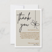 Photo Frame Wedding Thank You Card サンキューカード (裏面)