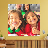 Photo Fun Life Memories Faux Wrapped Canvas Print キャンバスプリント (インサイチュ (リビング))