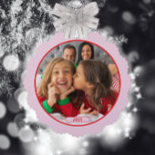 Photo Fun Stomping Reindeers オーナメントカード