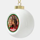 Photo Fun Stomping Reindeers  セラミックボールオーナメント (右)