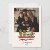 Photo Funny Merry Picklemas Christmas シーズンカード (正面)