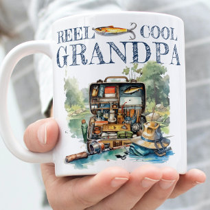 Photo Gift for Grandpa魚釣り誕生日 コーヒーマグカップ