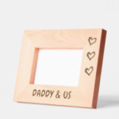 Photo Gift For Photo Giftパパ、Daddy & Us写真フレーム、 レーザー彫刻フレーム (左)