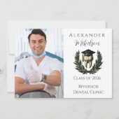 Photo Gold Laurel Tooth Graduation Party 案内状 (正面)