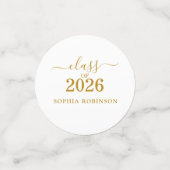 Photo Gold Script 卒業 2026 モダン コンフェッティ (スモール正面)