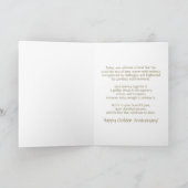 Photo Golden Wedding Anniversary 50 years Card カード (内部)