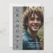  Photo Graduate Degree in Maths Invitation 招待状 (正面)