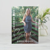  Photo Graduation Announcement  招待状 (スタンド正面)