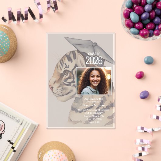 Photo Graduation Announcement Acrylic Invitation アクリル招待状 (インサイチュ (お祝い))