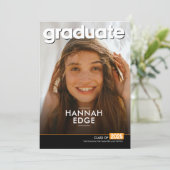 Photo Graduation Announcement and Party Invitation 招待状 (スタンド正面)