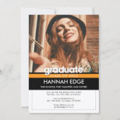 Photo Graduation Announcement and Party Invitation 招待状 (裏面)