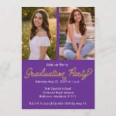 Photo Graduation Announcement and Party Invitation 招待状 (裏面)