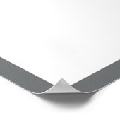 Photo Graduation Autograph Dark Maroon Gray ポスター (角)