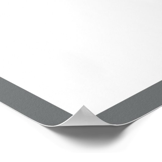 Photo Graduation Autograph Dark Maroon Gray ポスター (角)