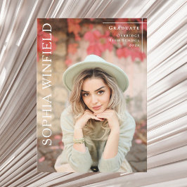 Photo graduation class 2026 announcement card シーズンカード