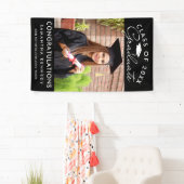 Photo Graduation Class Of 2026 Congrats Grad Black 横断幕 (インサイチュ)