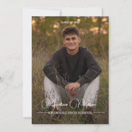  Photo Graduation Invitation, class of 2026 招待状