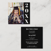 Photo Graduation Open House Invitation | Class of  エンクロージャーカード (正面/裏面)
