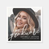 Photo Graduation Party スタンダードカクテルナプキン (正面)