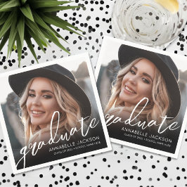 Photo Graduation Party スタンダードカクテルナプキン