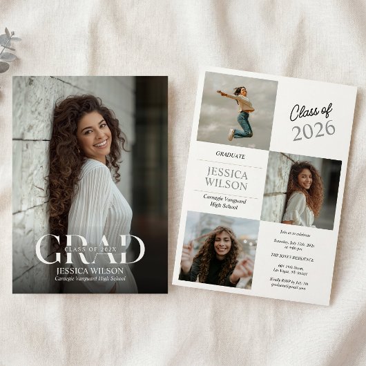 Photo Graduation Party Invite  招待状