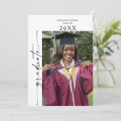 Photo Graduation Party Invite Announcement 招待状 (スタンド正面)