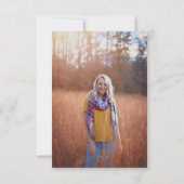 Photo Graduation Thank You Card サンキューカード (裏面)