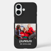 Photo Grandad Established 太字ホワイトタイポグラフィ Case-Mate iPhoneケース (裏面)