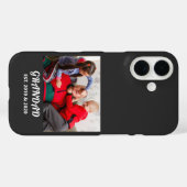 Photo Grandad Established 太字ホワイトタイポグラフィ Case-Mate iPhoneケース (裏面 (横))