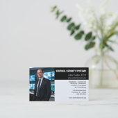 Photo Gray and Black Security Protection 名刺 (スタンド正面)