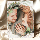 Photo Greeneryとフェイク金ゴールド結婚ズ 招待状