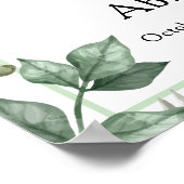 Photo Greenery Celebrating the life Funeral Poster ポスター (角)