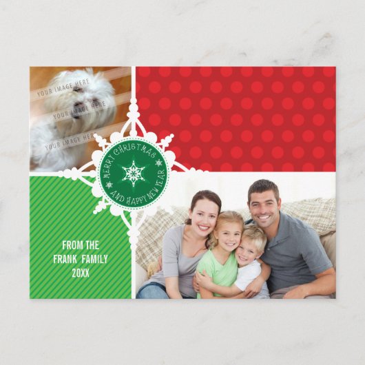 PHOTO GREETINGポストカード：：スノーフレーク解剖2 シーズンポストカード (正面)