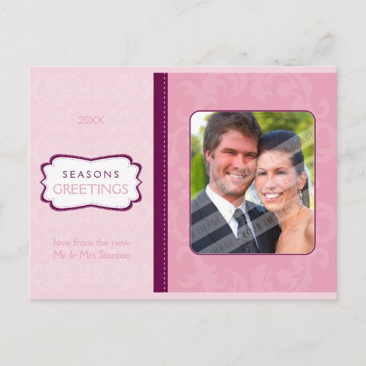 PHOTO GREETINGポストカード:: Divinely damask L8 シーズンポストカード (正面)