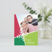 PHOTO GREETINGポストカード:: modernistaスノーフレークP5 シーズンポストカード (スタンド正面)