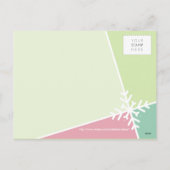 PHOTO GREETINGポストカード:: modernistaスノーフレークP5 シーズンポストカード (裏面)
