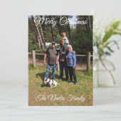 Photo Greeting Card Merry Christmas Customize  シーズンカード (スタンド正面)