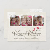 PHOTO GREETING POSTCARD :: warm wishes 1 シーズンポストカード (正面/裏面)