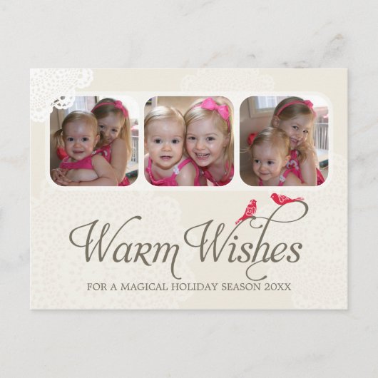 PHOTO GREETING POSTCARD :: warm wishes 1 シーズンポストカード (正面)