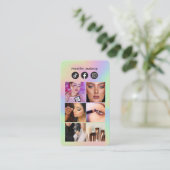 Photo Grid Instagram QRコードSNS 名刺 (スタンド正面)