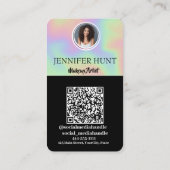 Photo Grid Instagram QRコードSNS 名刺 (裏面)