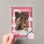 Photo Groovy Nutcracker Retro Pastel Christmas アクリル招待状 (インサイチュ (ポータブル))