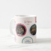 Photo Groovy Nutcracker Retro Pastel Christmas コーヒーマグカップ (正面左)